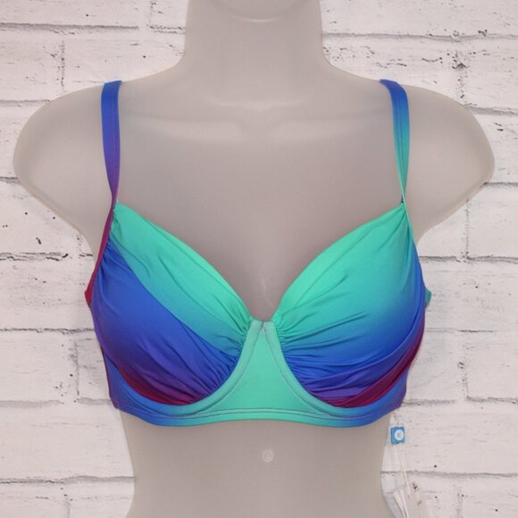 Bleu by Rod Beattie Women's Heat of the Moment Underwire Bikini Top Size 34D NWT - Picture 1 of 5